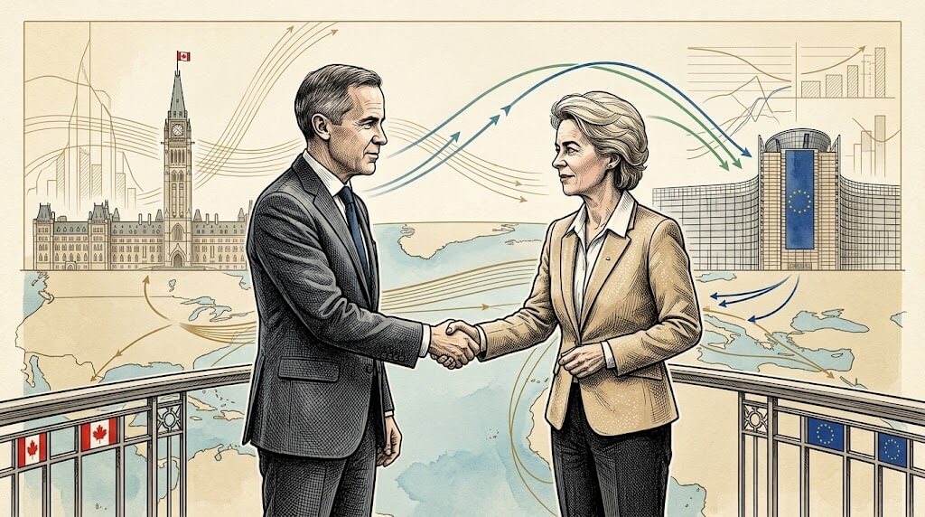 The Transatlantic Arbitrage: Canada-EU Strategic Supply Chain Corridor and CUSMA Joint Review Assessment